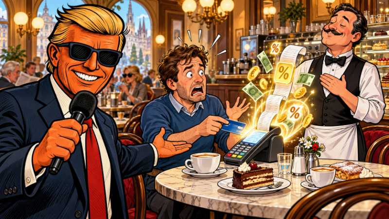 Grafik: Trinkgeld per Zwangsautomatik im Café