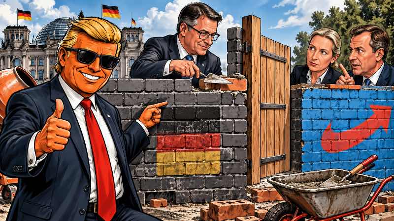 Grafik: Brandmauer 2.0 - Jetzt mit politischer Durchreiche
