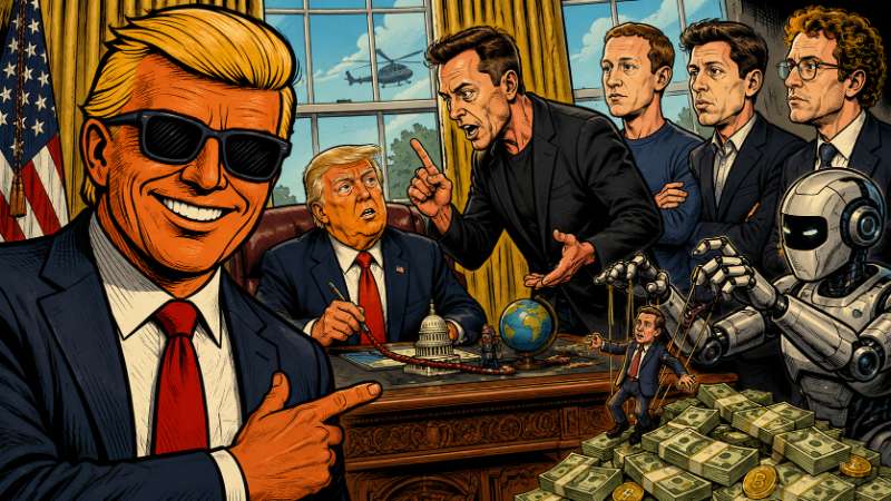 Grafik: Trump stoppt KI-Regeln nach Tech-Druck
