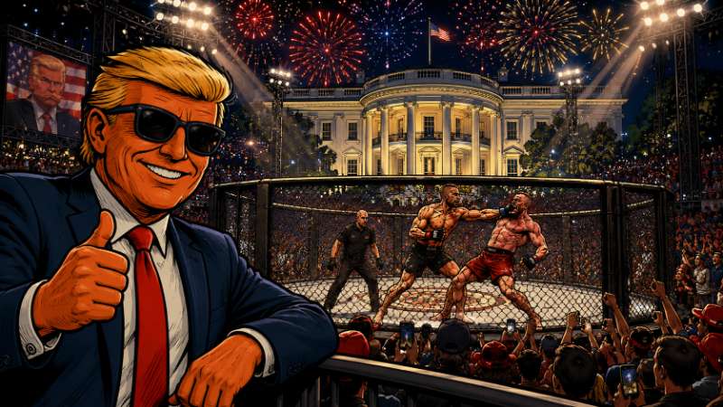 Grafik: Trumps gigantische MMA-Party am Weißen Haus