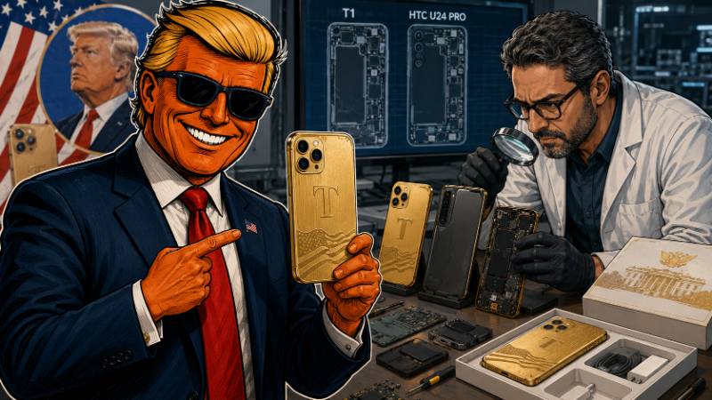 Grafik: Trump T1: Made in USA oder nur Goldlack?