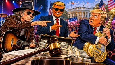 Rock'n'Roll vor Gericht! Neil Young will 10 Millionen von Trump – Donald erklärt sich zum größten Rockstar aller Zeiten!