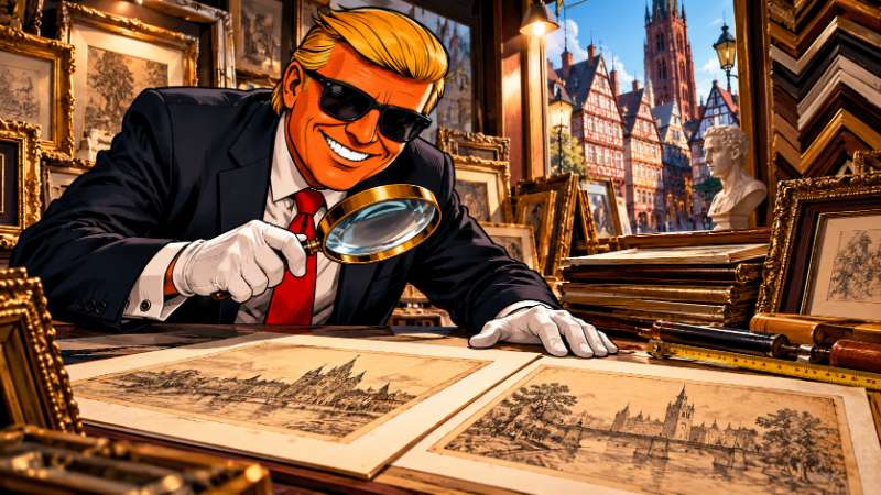 Grafik: Aktenzeichen Rahmenlos: Ronald Tramp ermittelt