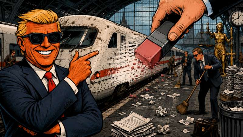 Grafik: Die Bahn gegen die Wirklichkeit – Ronald Tramp