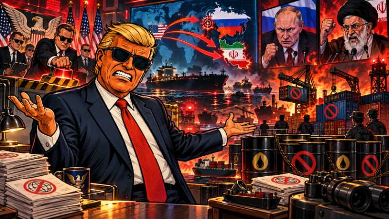 Grafik: Trump und die Sanktionen direkt aus der Hölle