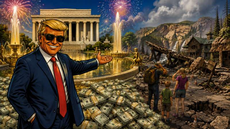 Grafik: Washington glänzt – Nationalparks warten weiter