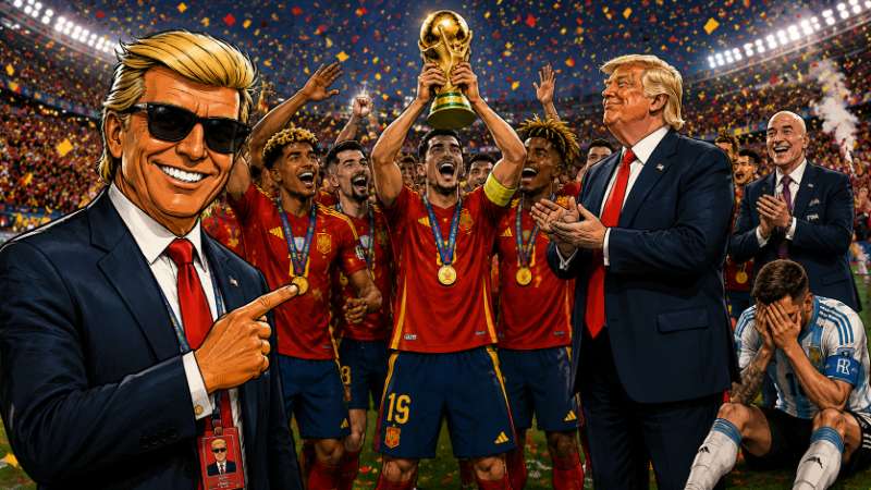 Grafik: Spaniens WM-Triumph mit Trump