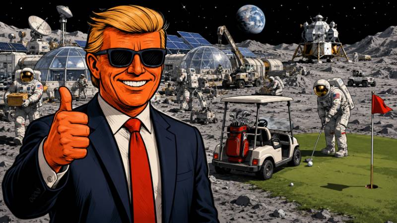 Grafik: Trump, NASA und die große Mond-Baustelle