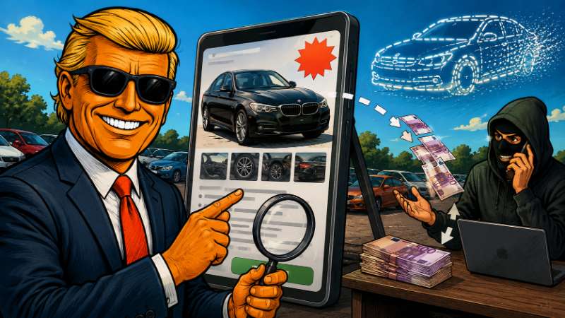 Grafik: Fake-Autos - Ronald Tramp kauft den Unsichtbaren