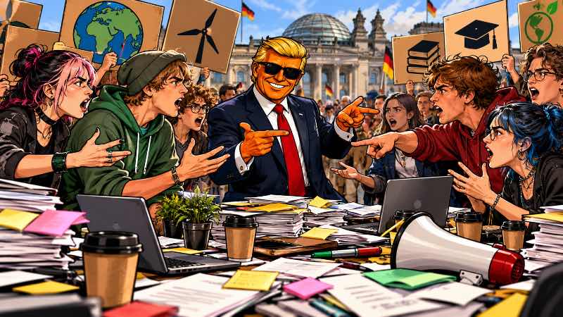 Grafik: Gen Z regelt – und streitet schon wie die alten Parteien!