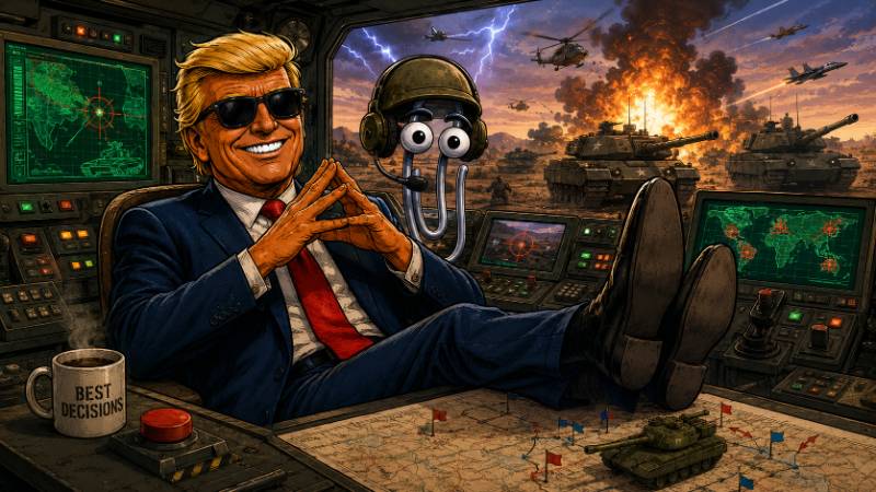 Grafik: Wenn Clippy plötzlich Weltpolitik berät