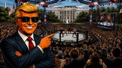 Trump macht das Weiße Haus zur Kampfarena: Ronald Tramp berichtet vom größten Vorgarten der Weltgeschichte