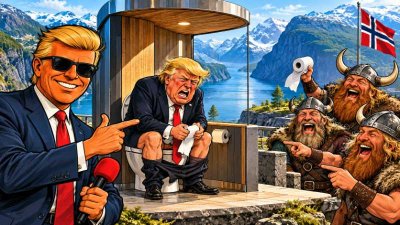 Scheißhaus-Land Norwegen: Trump verliert den Nobelpreis und die Wikinger gewinnen den Toilettenkrieg!