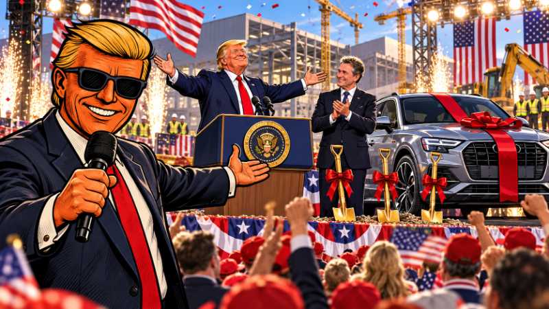 Grafik: Audi und Trumps goldener Wahlkampf-Crash