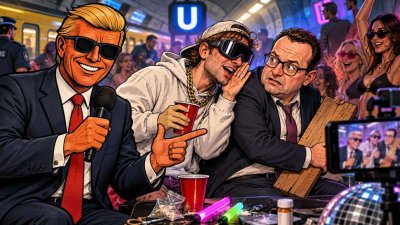 Bretter, Rapper, Dementi: Deutschland hat ein neues Internet-Drama