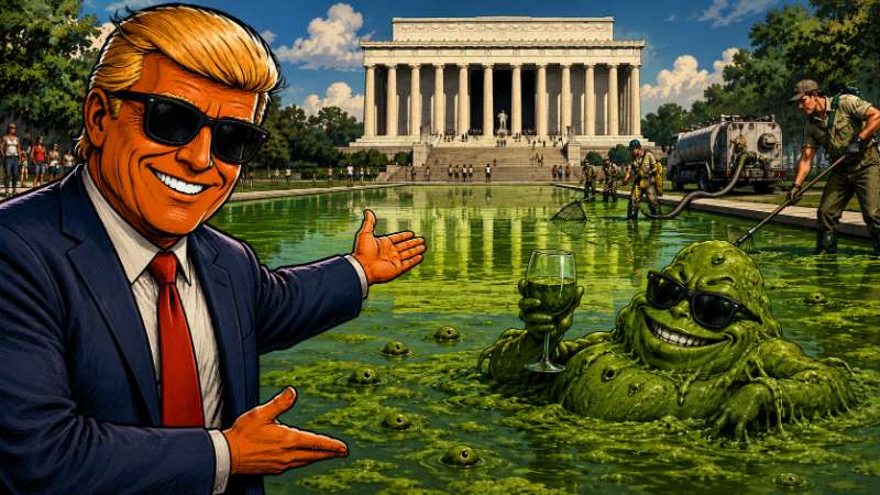 Wie Algen Trumps Prestigeprojekt eroberten