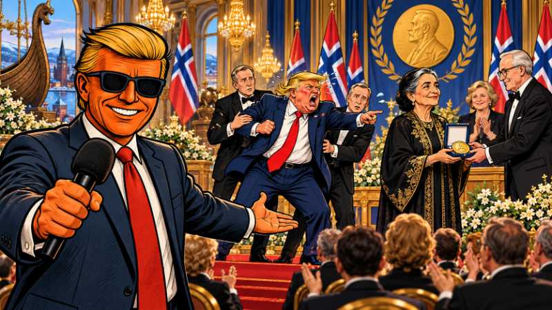 Grafik: Trumps Nobelpreis-Trotzanfall in Oslo