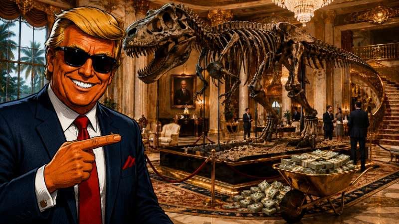 Grafik: Trump und der 30-Millionen-Dinosaurier