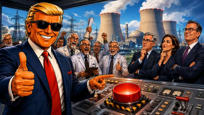Grafik: Ronald Tramp und das Comeback der Atomkraft