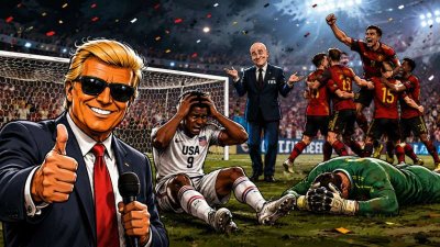 Trump wollte die Rote Karte abschaffen – Belgien schickte gleich die ganze Mannschaft vom Platz