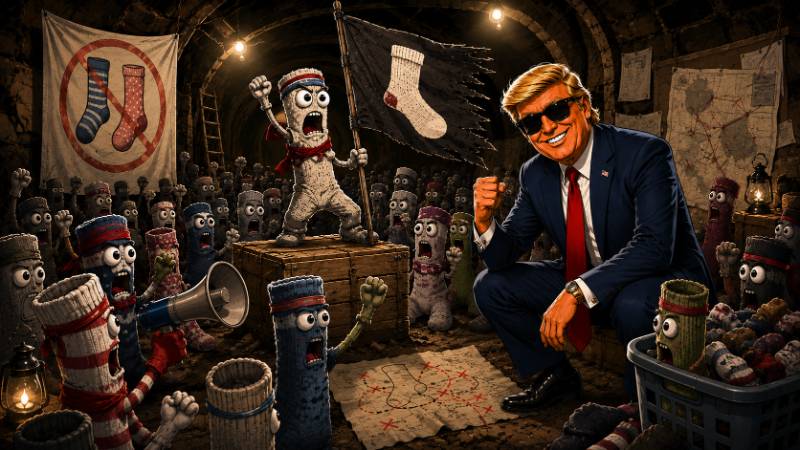 Grafik: Die Rebellion der Einzelsocken: Ronald enthüllt alles