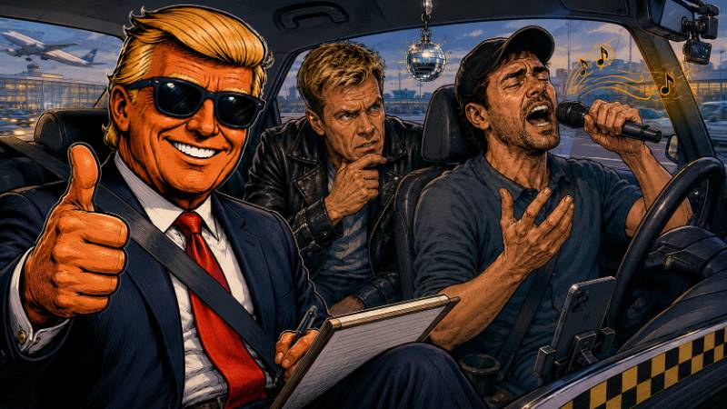 Grafik: Dieter Bohlen und das wohl verrückteste Taxi-Casting