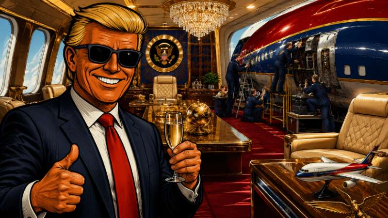 Grafik: Air Farce One - Der Goldpalast hebt ab