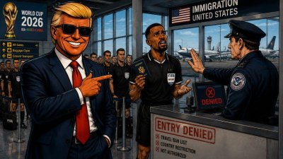 Schiedsrichter mit Visum unerwünscht - die neue Abseitsregel der US-Einreisebehörde