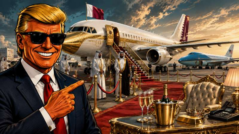 Grafik: Der fliegende Präsidentenpalast