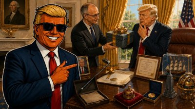 Merz, Trump und die Geschenke-Krise: Wann ist ein Golfschläger eigentlich Außenpolitik?